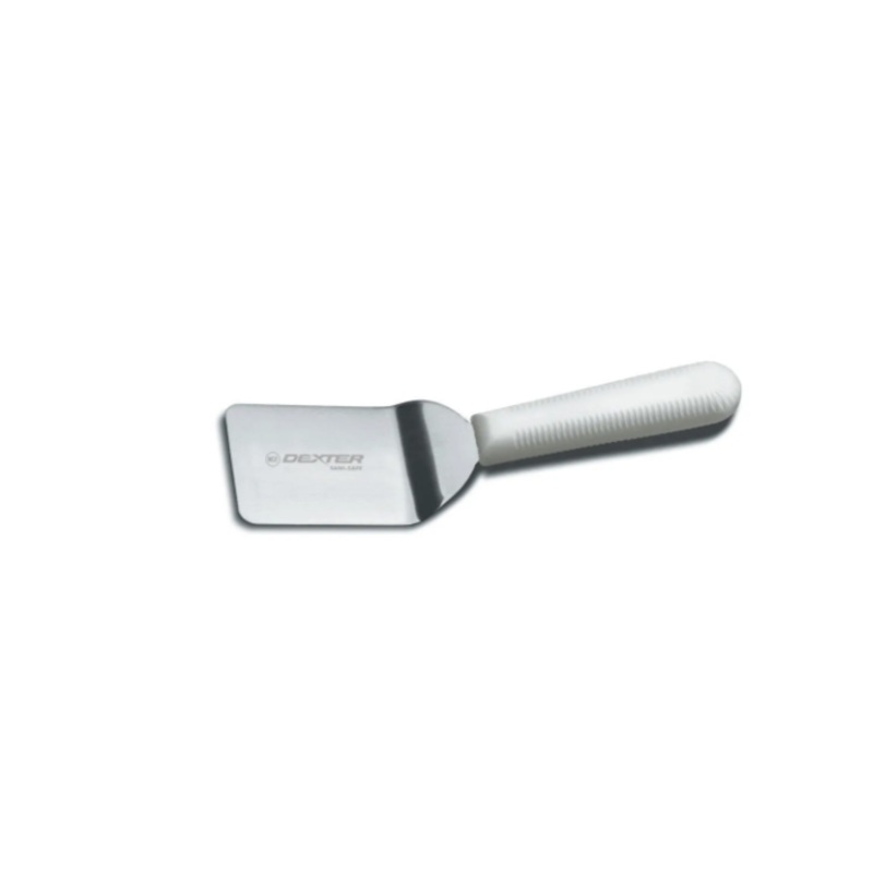 Dexter Russell S171 SANI-SAFE 2 1/2" Mini Turner w/ Polypropylene White Handle, Stainless Steel - 12ea/Case