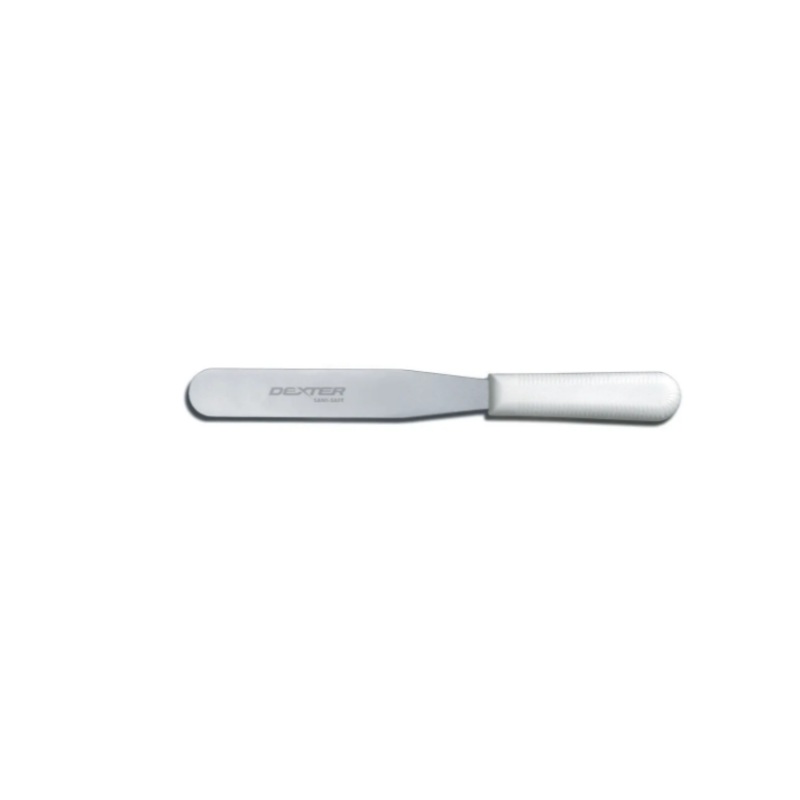 Dexter Russell S284-6 SANI-SAFE 6" Decorating & Icing Spatula w/ Polypropylene White Handle, Stainless Steel - 6ea/Case