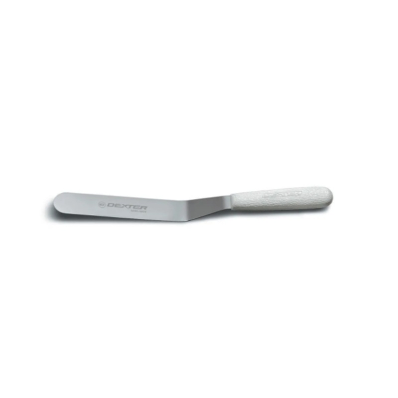 Dexter Russell S284-8B-PCP SANI-SAFE 8" Spatula w/ Polypropylene White Handle, Stainless Steel - 6ea/Case