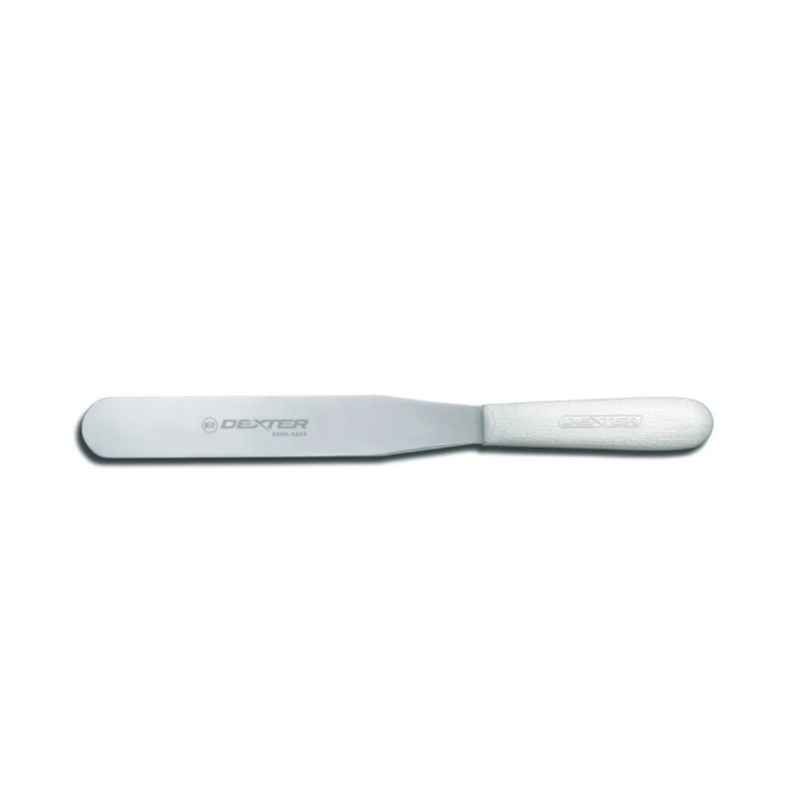 Dexter Russell S284-8PCP SANI-SAFE 8" Decorating & Icing Spatula w/ Polypropylene White Handle, Stainless Steel - 6ea/Case