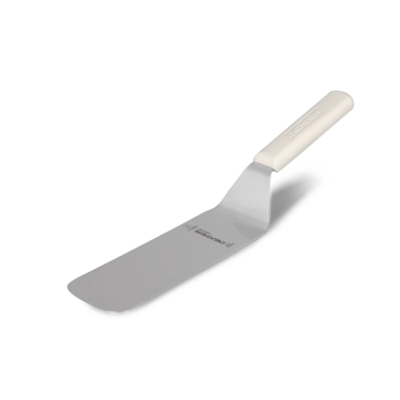 Dexter Russell S286-8 SANI-SAFE 8"x3" Cake Turner w/ Polypropylene White Handle, Stainless Steel - 6ea/Case