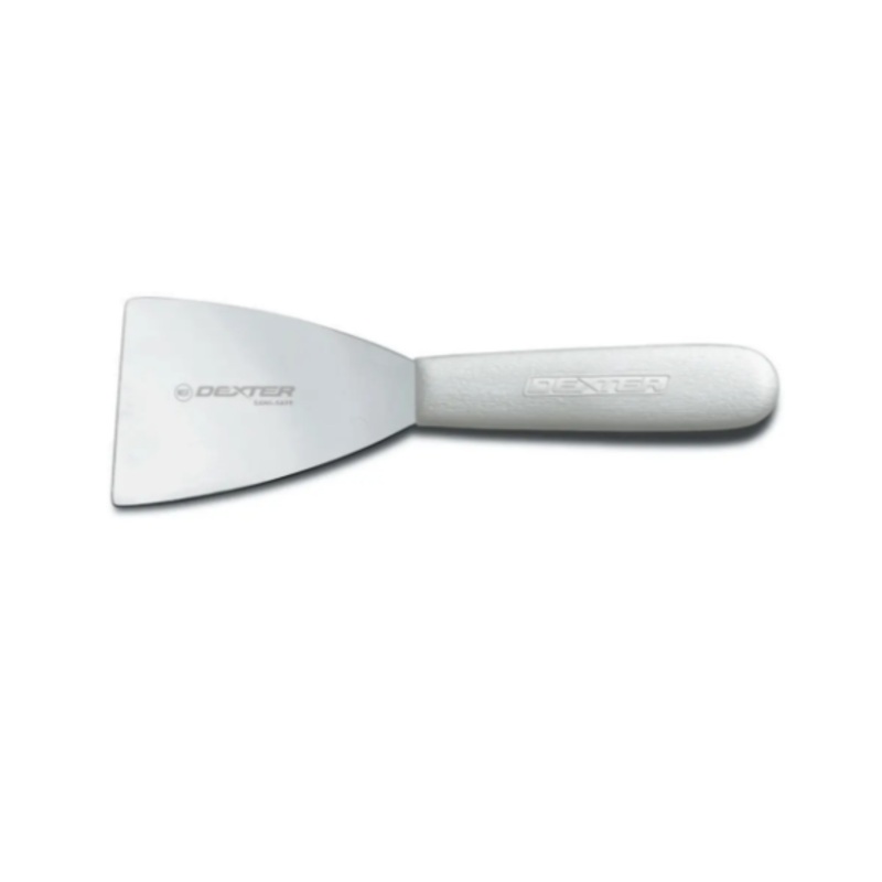 Dexter Russell S290RC SANI-SAFE 3" Pan Scraper w/ Polypropylene White Handle, Stainless Steel - 12ea/Case