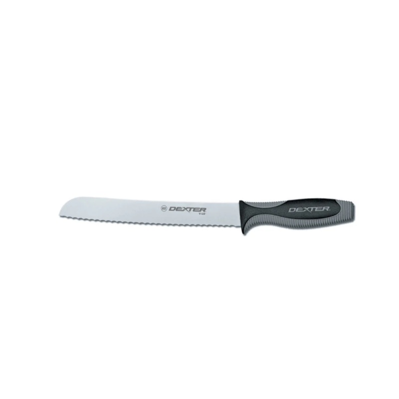 Dexter Russell V162-8SC-PCP 8" Bread Knife w/ Soft Rubber Handle, Carbon Steel - 6ea/Case