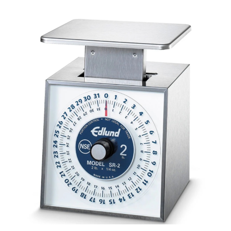 Edlund SR-1 Rotating Dial Portion Vertical Face Scale, 16 oz x 1/8 oz