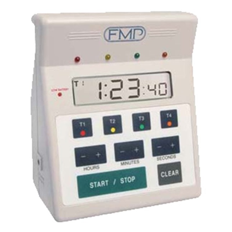 FMP 151-7500 White 10 Hour Countdown 4-In-1 Digital Timer 7"H