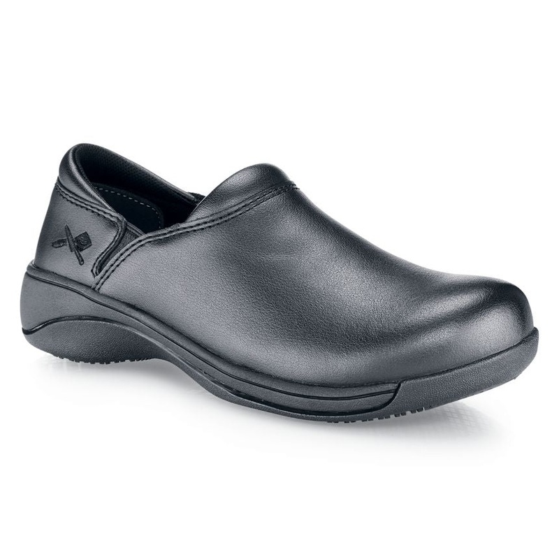 Mozo M43703-7 Forza Women's Slip Resistant Shoes with Gel Insoles - Black - Size 7