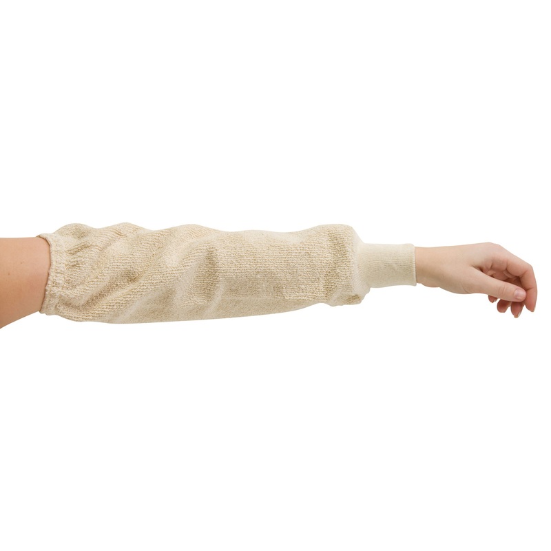 San Jamar SLWT16 Heat Resistant Terry Sleeve 18" - Natural