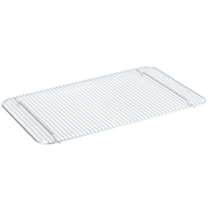 Vollrath 20248 Super Pan V Stainless Steel Wire Footed Cooling Grate 11-3/4" x 16-1/2" -  for 1/2" Size Bun/Sheet Pan