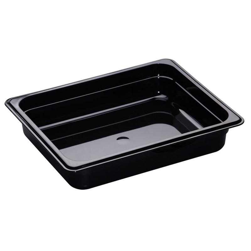 Cambro 24HP150 High Heat Food Pan  1/2 Size 4" Deep Amber