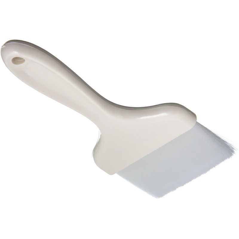 Carlisle 4039302 Sparta Galaxy Flat Pastry Brush with 4"W Nylon Bristles & Plastic Handle - White