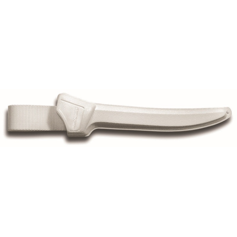 Dexter-Russell WS-1 Sani-Safe White Leather Scabbard Knife Sheath with Belt Loop - for up to 9"Knife