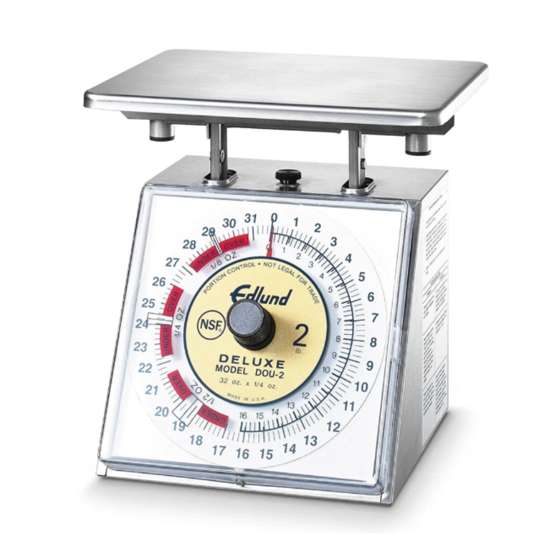 Edlund DOU-2 Dial Type Portion Scale w/ 32 oz x 1/4 oz Graduation, Stainless