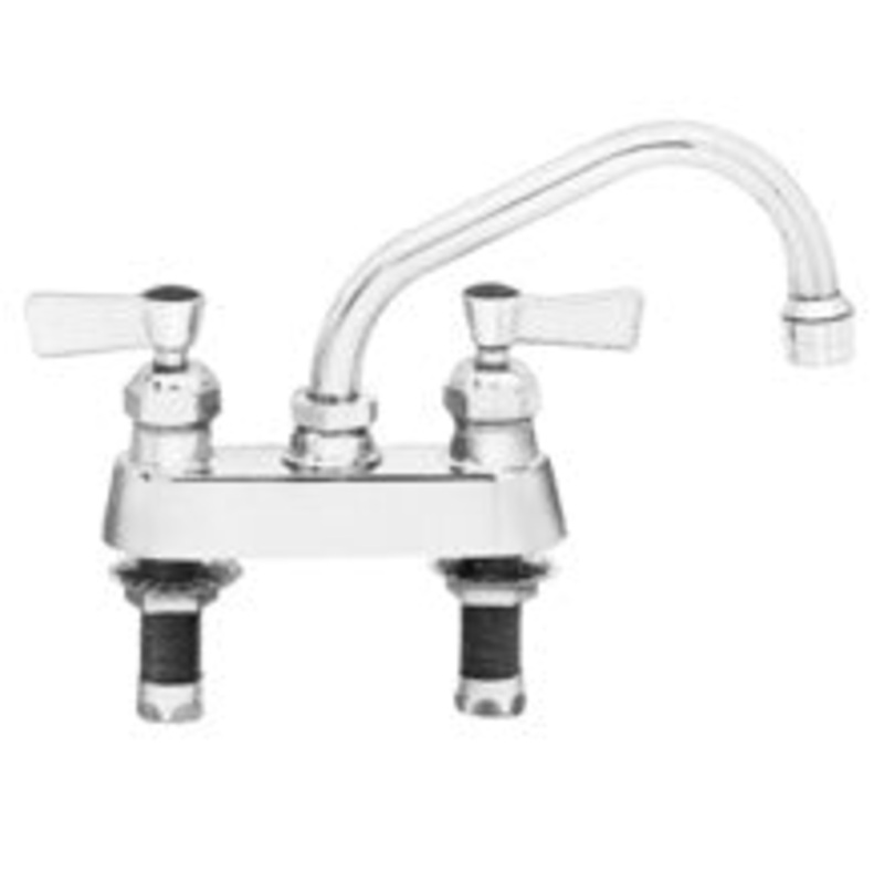 Fisher 3511 Deck Mount Faucet with 8" Swing Spout - 4" Centers
