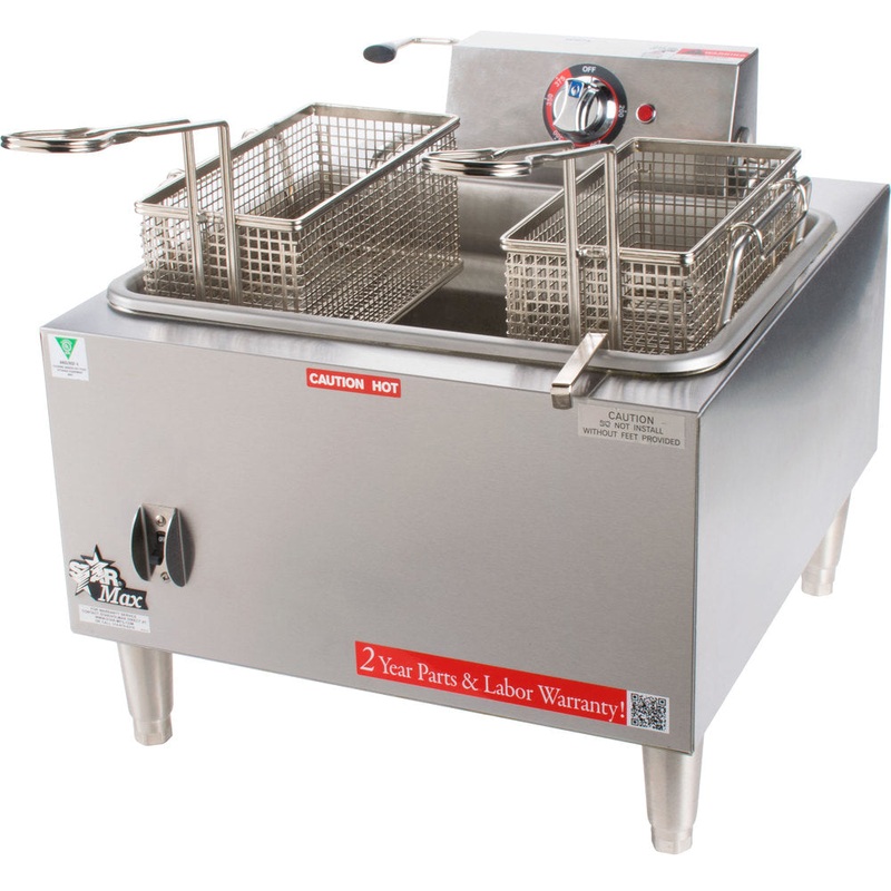 Star 301HLF Star-Max Countertop Twin Basket Electric Fryer 15 lb. - 208v/1ph