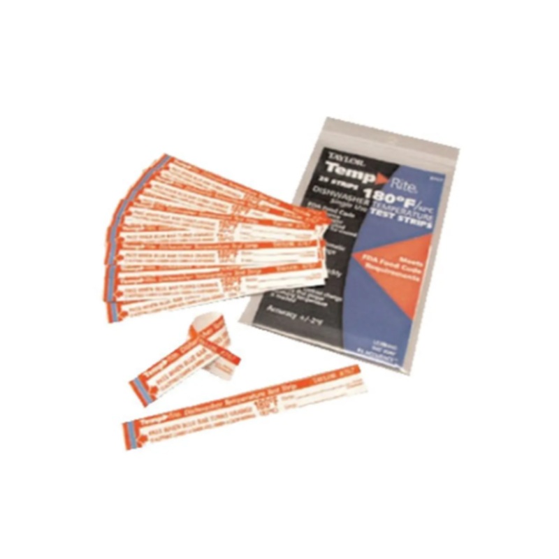 Taylor 8767J Dishwasher Temperature Test Strips, 180 F Degrees - 12ea/Case