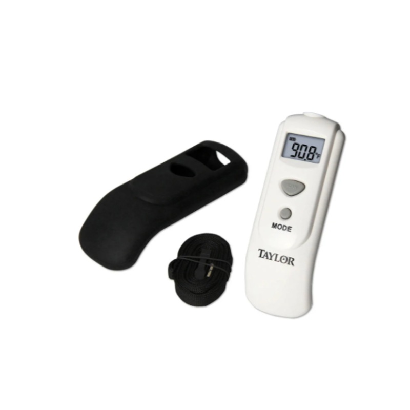 Taylor 9527 Digital Infrared Thermometer with Protective Rubber Boot and Lanyard - (67 to 428 Degrees F) - 2/Case