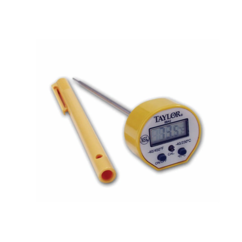Taylor 9842FDA Digital Instant Read Pocket Thermometer w/ 5" Stem, -40 to 450 Degrees F - 6ea/Case