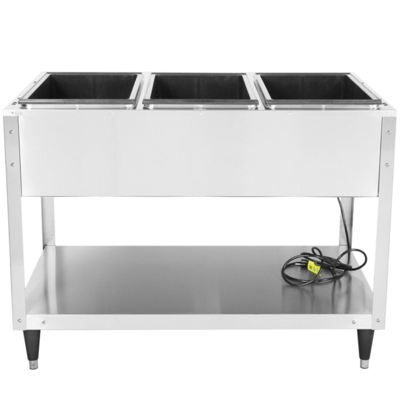 Vollrath 38203 ServeWell SL Electric 3-Well Hot Food Table 46" - Sealed Well - 120v, 1440W