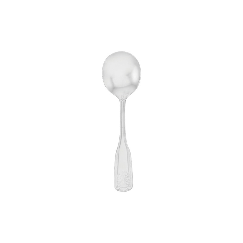 Walco WL2812 FanFare Stainless Steel Heavy Weight Bouillon Spoon 6-3/16" - 24/Box