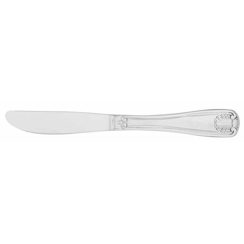 Walco WL2845 FanFare Stainless Steel Heavy Weight 1-Piece Dinner Knife 8-3/4" - 12/Box