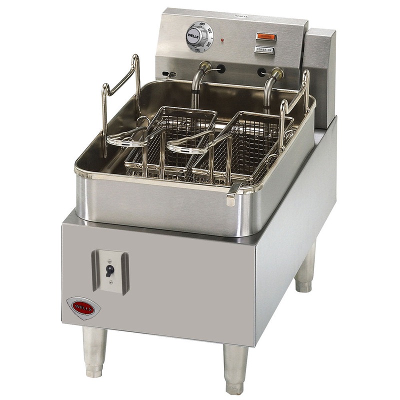 Wells F-15 Countertop Single Pot Electric Fryer 12" 15 lb. - 208-240v