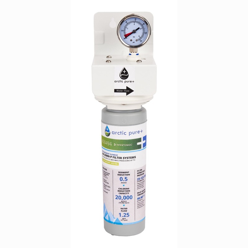 Manitowoc AR-20000-P Arctic Pure Plus Primary Ice Machine Water Filter Assembly - 20,000 gal/cap Single Cartridge - .5 Micron, 1.25 GPM