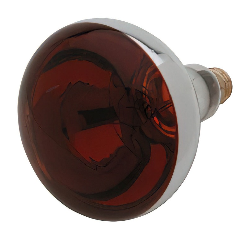 Royal Industries ROY LB H RED Infrared Heat Lamp Bulb - Red