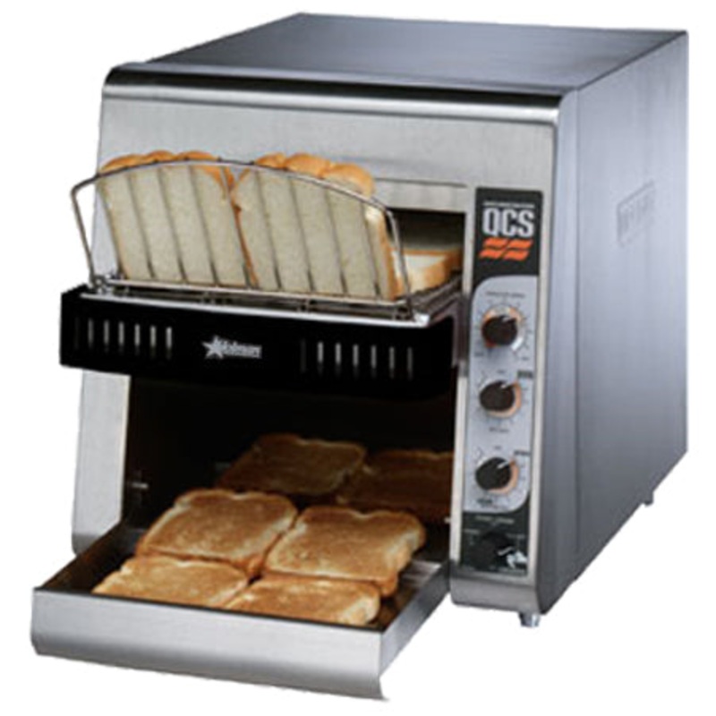 Star QCS2-500 Electric Two Slice Horizontal Conveyor Toaster with 1-1/2" Opening - 500 Slices/Hr - 120V