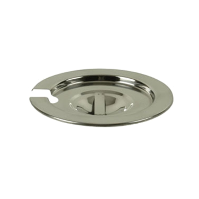 Thunder Group SLIP006 Stainless Steel Slotted Vegetable Inset Cover - fits 4 qt.