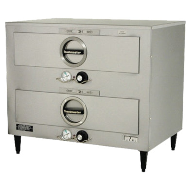Toastmaster 3B84DT09 Free-Standing 2 Drawer Food Warmer with Independent Thermostats - 120v