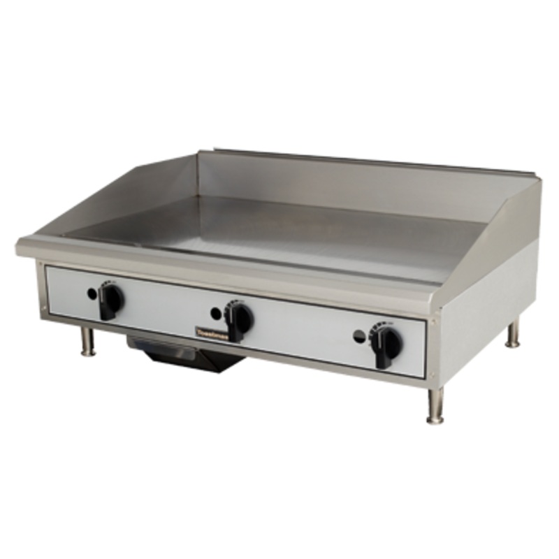 Toastmaster TMGM36 Countertop Gas Griddle w/ 3 Manual Controls 36" NG - 60,000 BTU