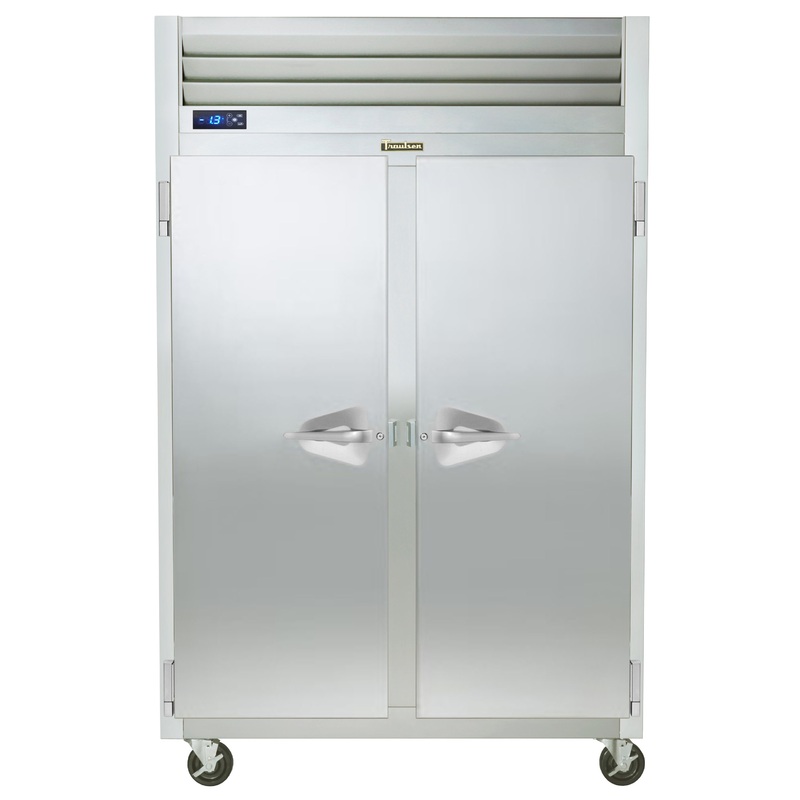 Traulsen G22010 2-Section Left/Right Hinged 2 Solid Door Reach-In Freezer 52" - 46 Cu. Ft.
