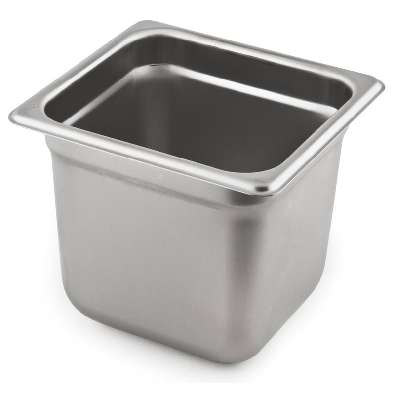 Vollrath 20669 Anti-Jam Stainless Steel Steam Table Food Pan 6" Deep - 1/6 Size