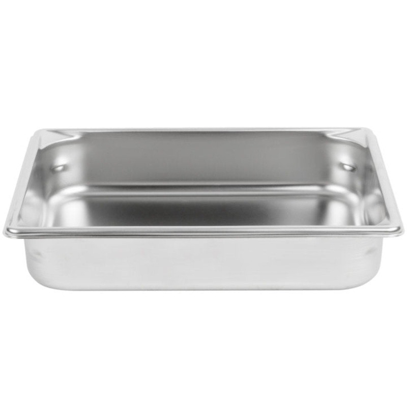 Vollrath 30222 Super Pan V Anti-Jam Stainless Steel Steam Table Food Pan 2-1/2" Deep - 1/2 Size