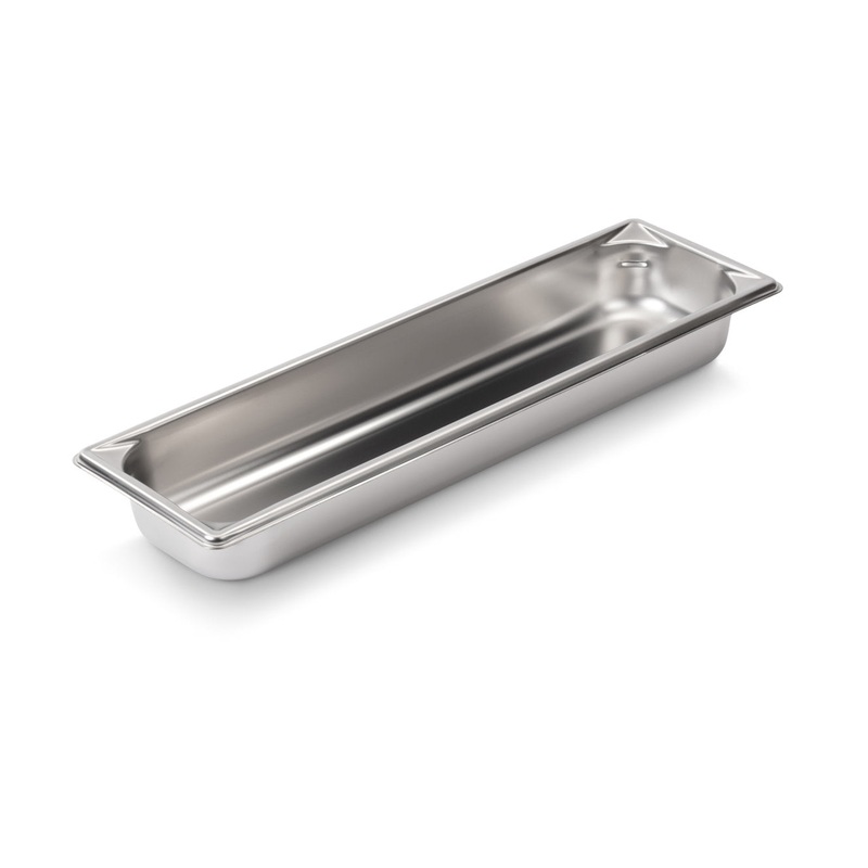 Vollrath 30522 Super Pan V Anti-Jam Stainless Steel Steam Table Food Pan 2-1/2" Deep - 1/2 Size Long