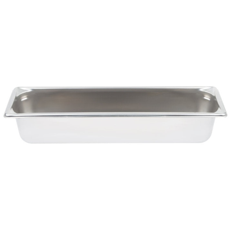 Vollrath 30542 Super Pan V Anti-Jam Stainless Steel Steam Table Food Pan 4" Deep - 1/2 Size Long