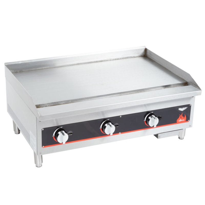 Vollrath 40721 - Cayenne Flat Top Gas Griddle w/ Manual Controls 36" - NG