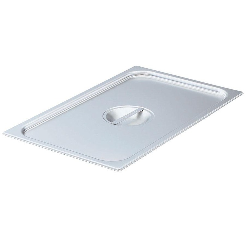Vollrath 75139 Stainless Steel Steam Table Flat SoCover Food Pan Cover - 1/3 Size