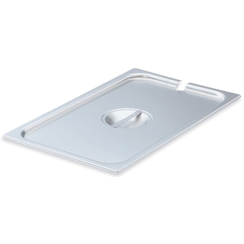 Vollrath 75219 Stainless Steel Steam Table Flat Slotted Food Pan Cover - Full Size