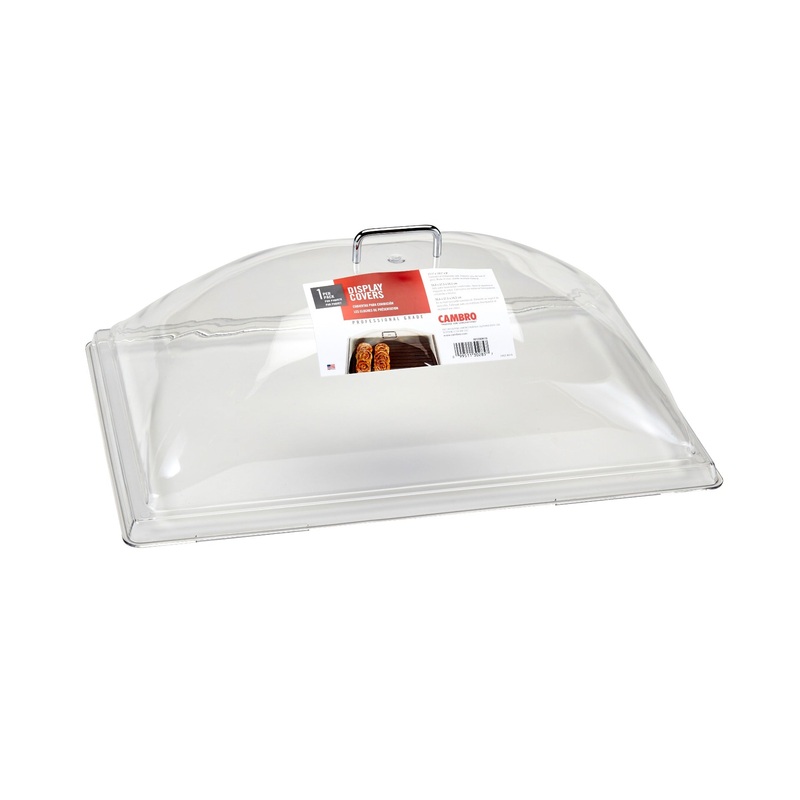 Cambro DD1220CW135 Camwear Display Dome Tray Cover - Fits 12" x 20" - Clear