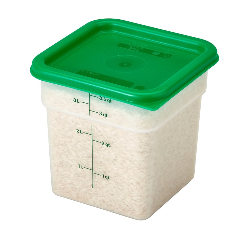 Cambro SFC2452 CamSquare Food Container Lid for 2 & 4 qt - Kelly Green