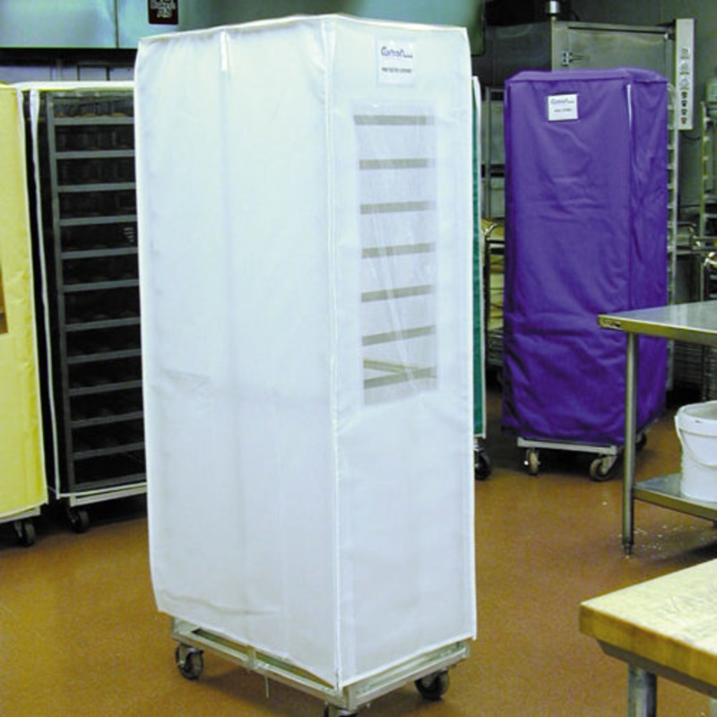 Curtron SUPRO-14-EC Protecto Rack Cover with Zipper Flaps 23" x 28" x 62"H - Clear