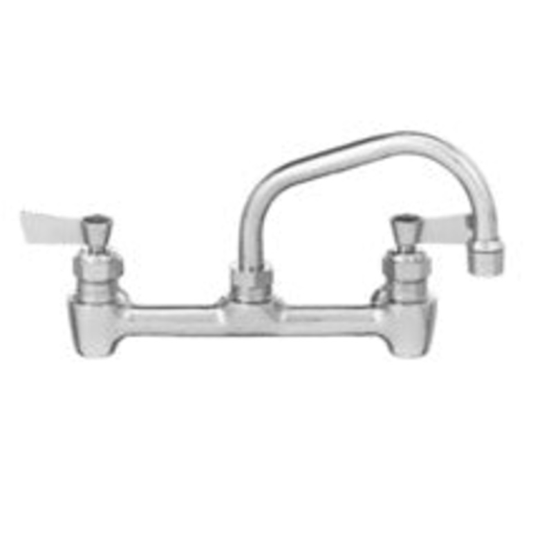Fisher 64769 Splash Mount Faucet with 12" Swing Spout - 8" Centers