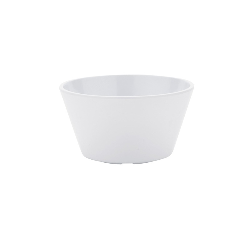 GET BC-007-W SuperMel Melamine Bouillon Bowl / Cup 8 oz. - White - 48/Case