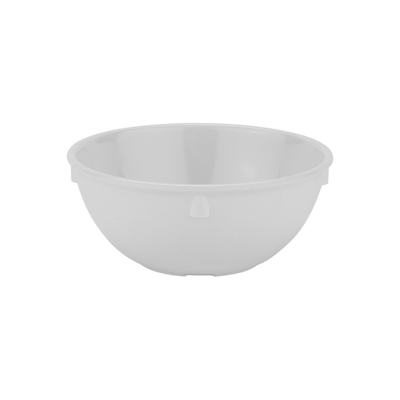 GET DN-315-W SuperMel Melamine Stackable Narrow Rim Nappie Bowl 15 oz. - White - 48/Case
