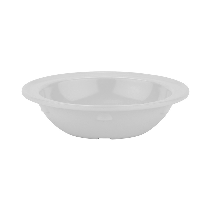 GET DN-350-W SuperMel Melamine Narrow Rim Fruit Bowl 5 oz. - White - 48/Case