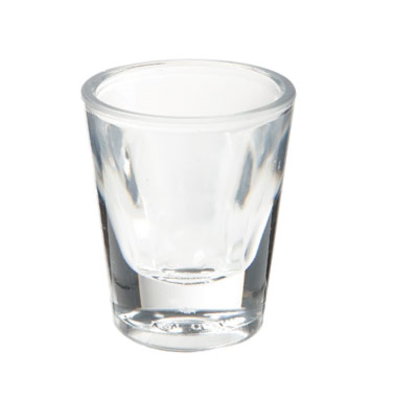 GET SW-1427-1-CL SAN Plastic Shot Glass 1 oz. - Clear - 24/Case