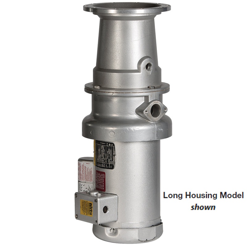 Hobart FD3/75-2 Basic Garbage Disposer with Long Upper Housing - 3/4 HP