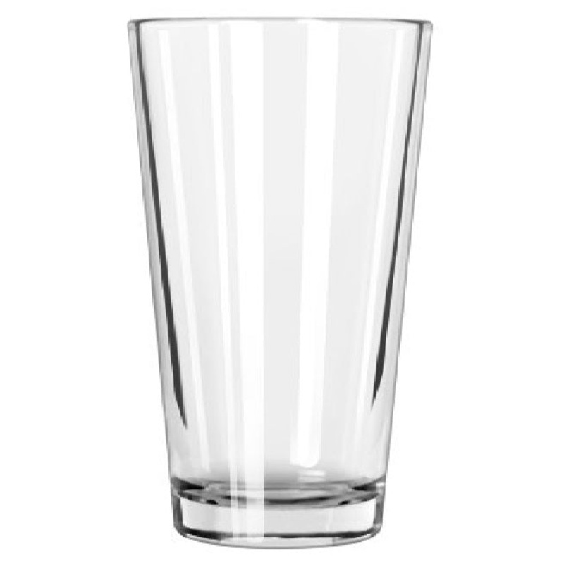 Libbey 1637HT Heat Treated Mixing Glass 20 oz. - Clear - 24/Case