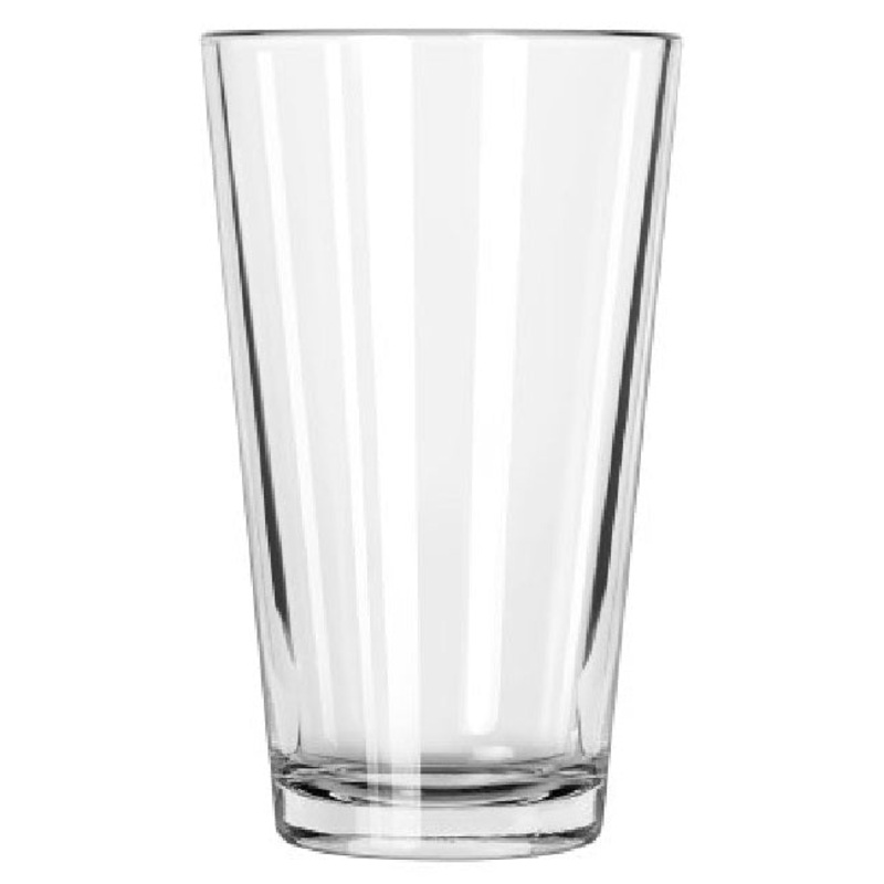 Libbey 1639HT Restaurant Basics Heavy-Weight Heat Treated Mixing Glass 16 oz. - Clear - 24/Case